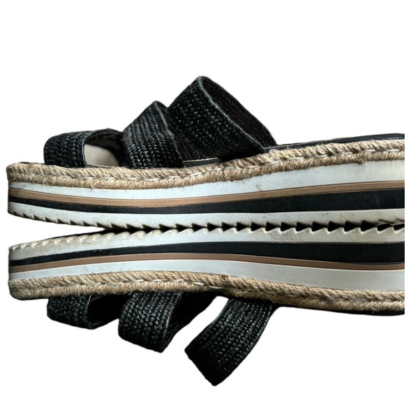 Steven Steve Madden Black Woven Strappy Sandals Size 8 LINZ by Steve Madden - Picture 12 of 12